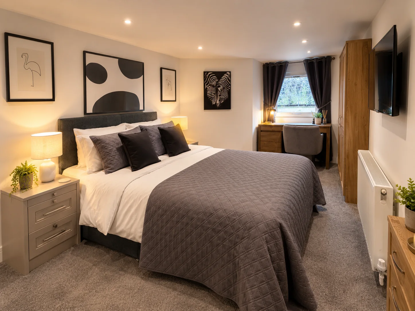 Nova grey bedroom